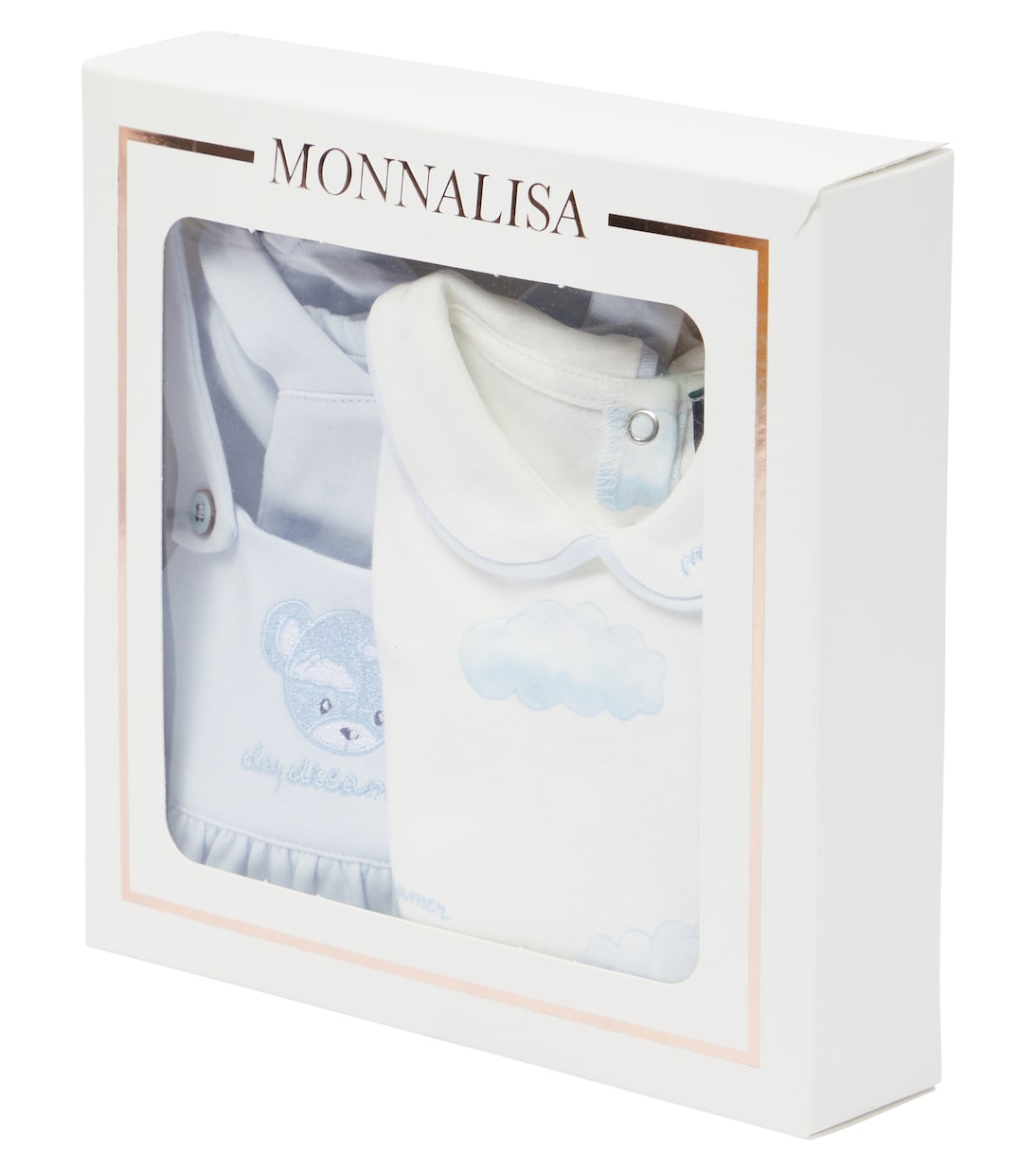 Bébé – Ensemble body et salopette en coton | Monnalisa