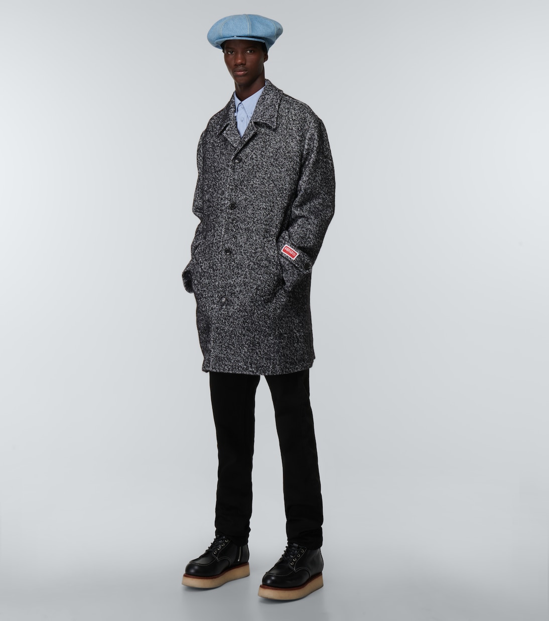 Abrigo en mezcla de algodón mélange | Kenzo