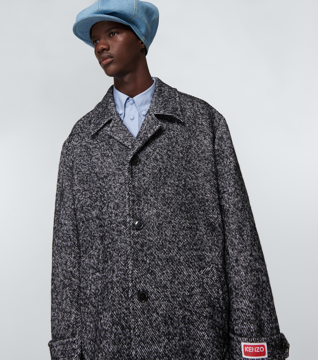 Abrigo en mezcla de algodón mélange | Kenzo