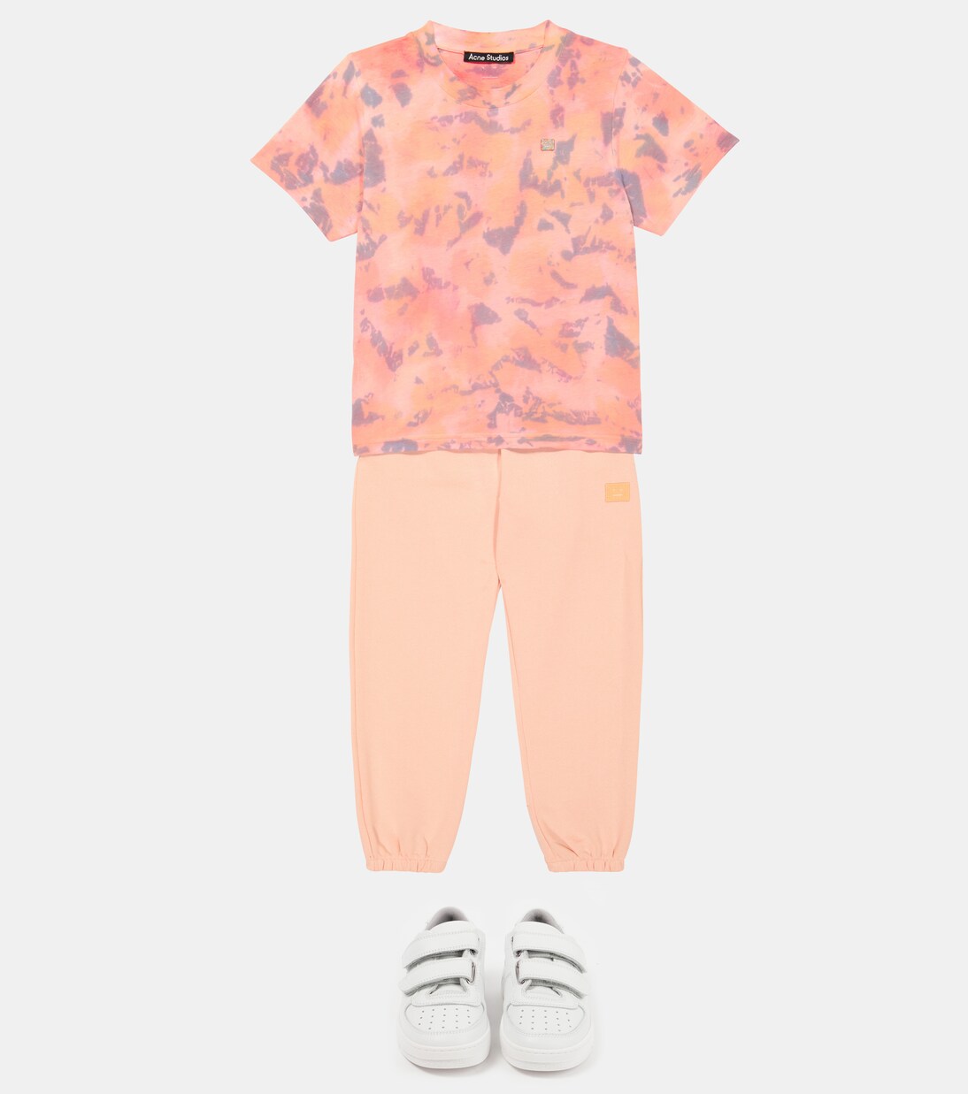 Face 타이 다이 코튼 저지 티셔츠 | Acne Studios Kids
