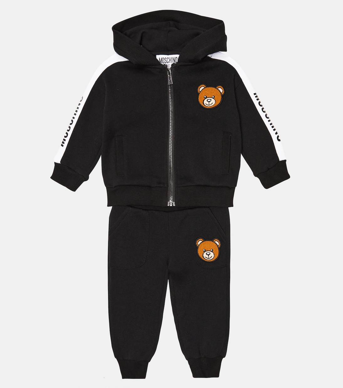 Baby embroidered jersey tracksuit | Moschino Kids