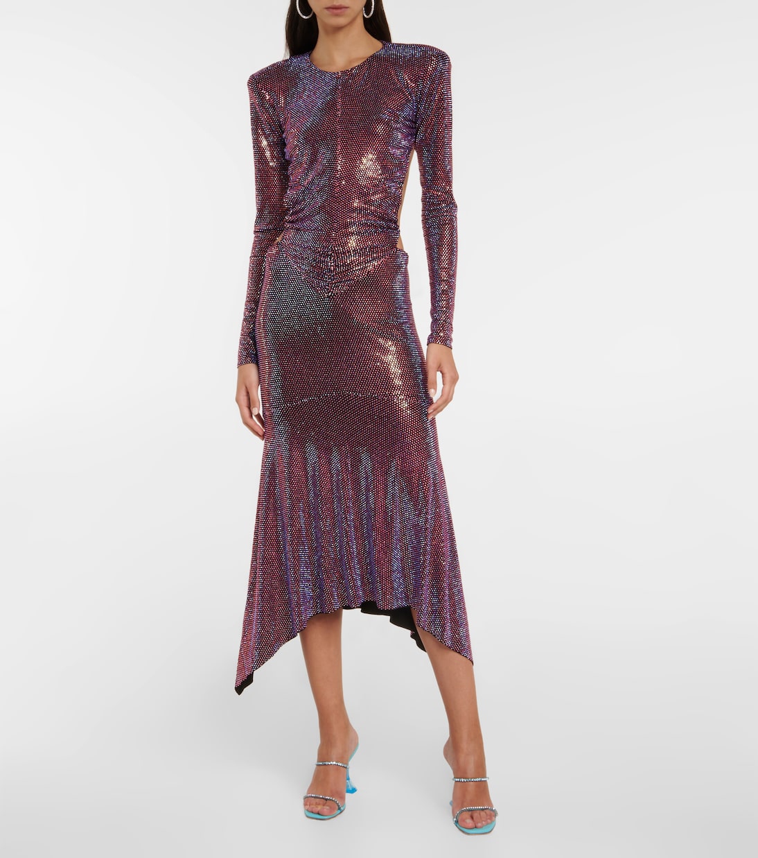 Metallic ruched maxi dress | Alexandre Vauthier