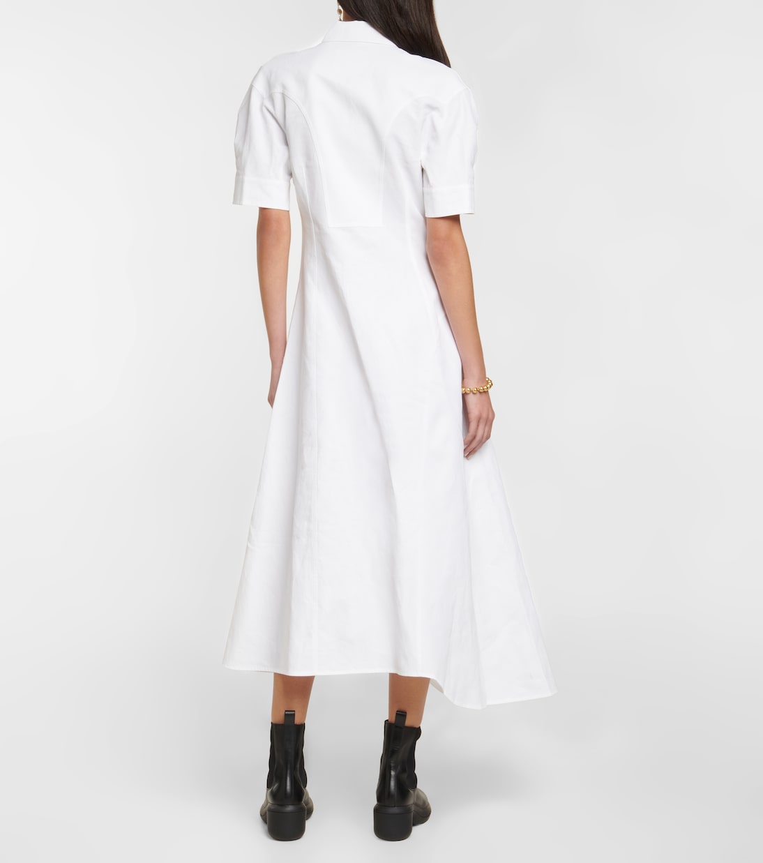 Vestido camisero midi asimétrico | Jil Sander