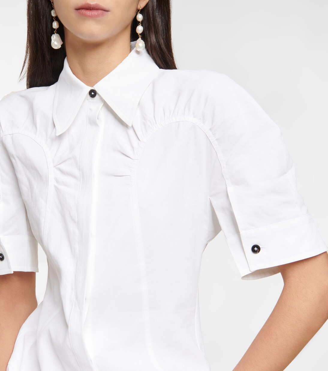 Vestido camisero midi asimétrico | Jil Sander
