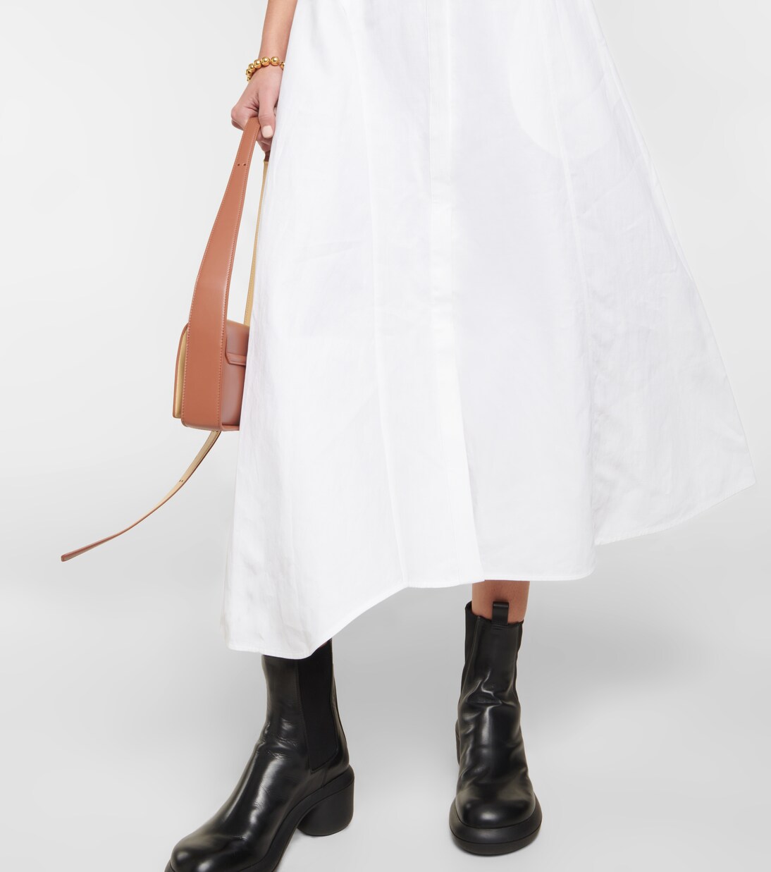 Vestido camisero midi asimétrico | Jil Sander