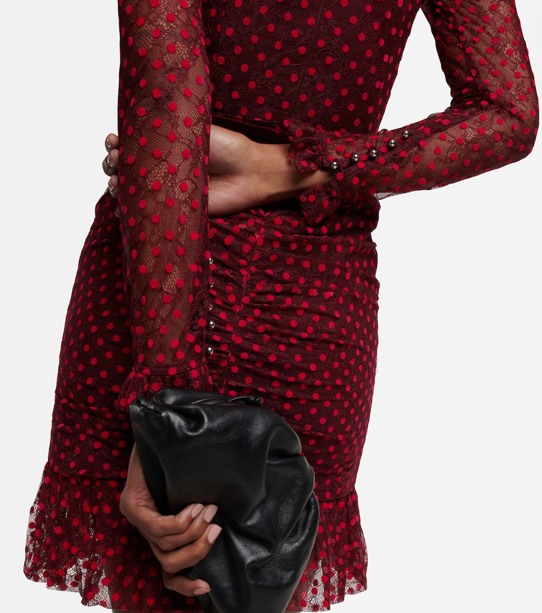 Midnight Kiss lace mini dress | Rebecca Vallance