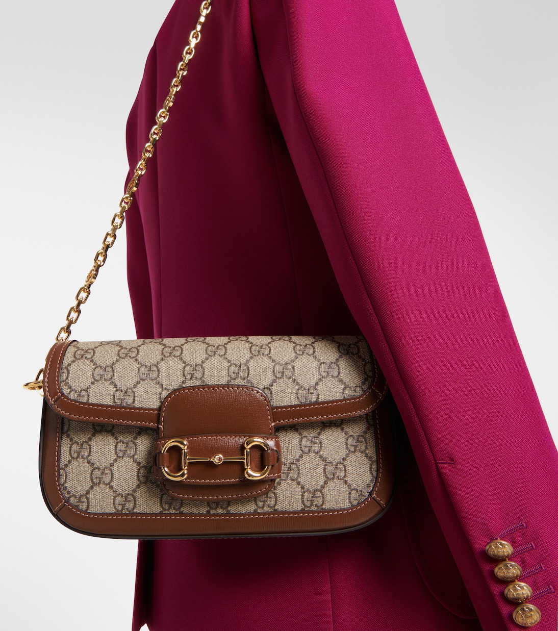 Gucci Horsebit 1955 canvas shoulder bag | Gucci