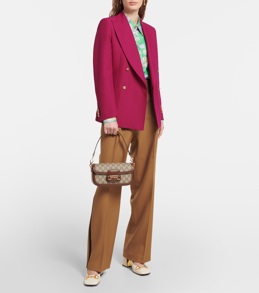 Gucci Horsebit 1955 canvas shoulder bag | Gucci