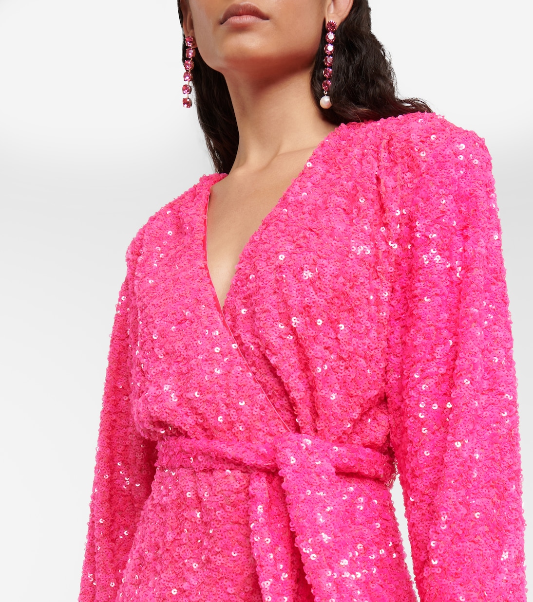 Sequined wrap minidress | Rotate