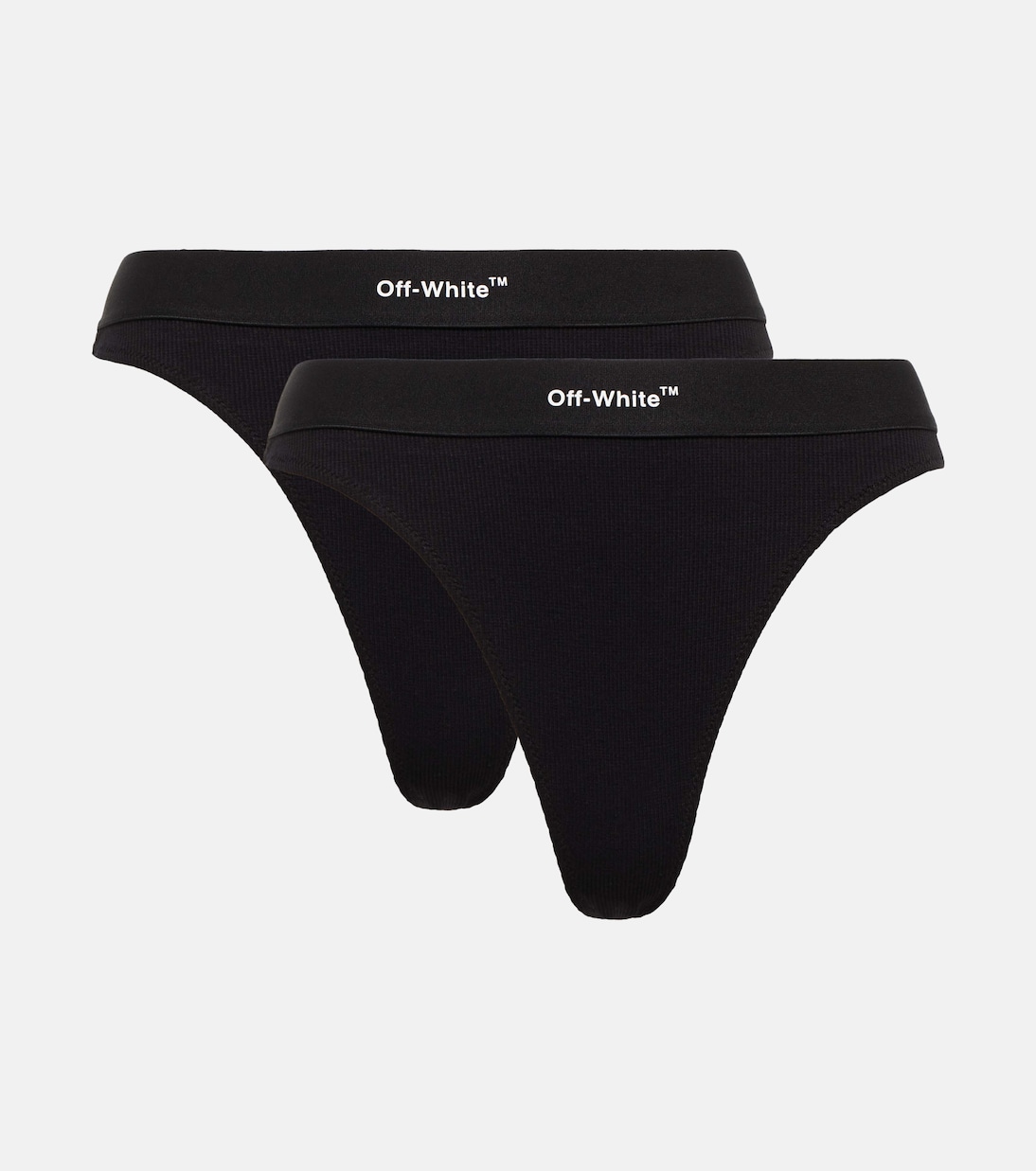 Set di 2 perizoma in cotone con logo | Off-White
