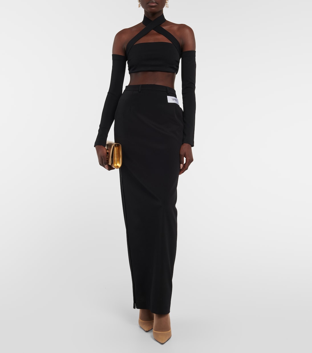 x Kim - Gonna lunga in cady | Dolce&Gabbana