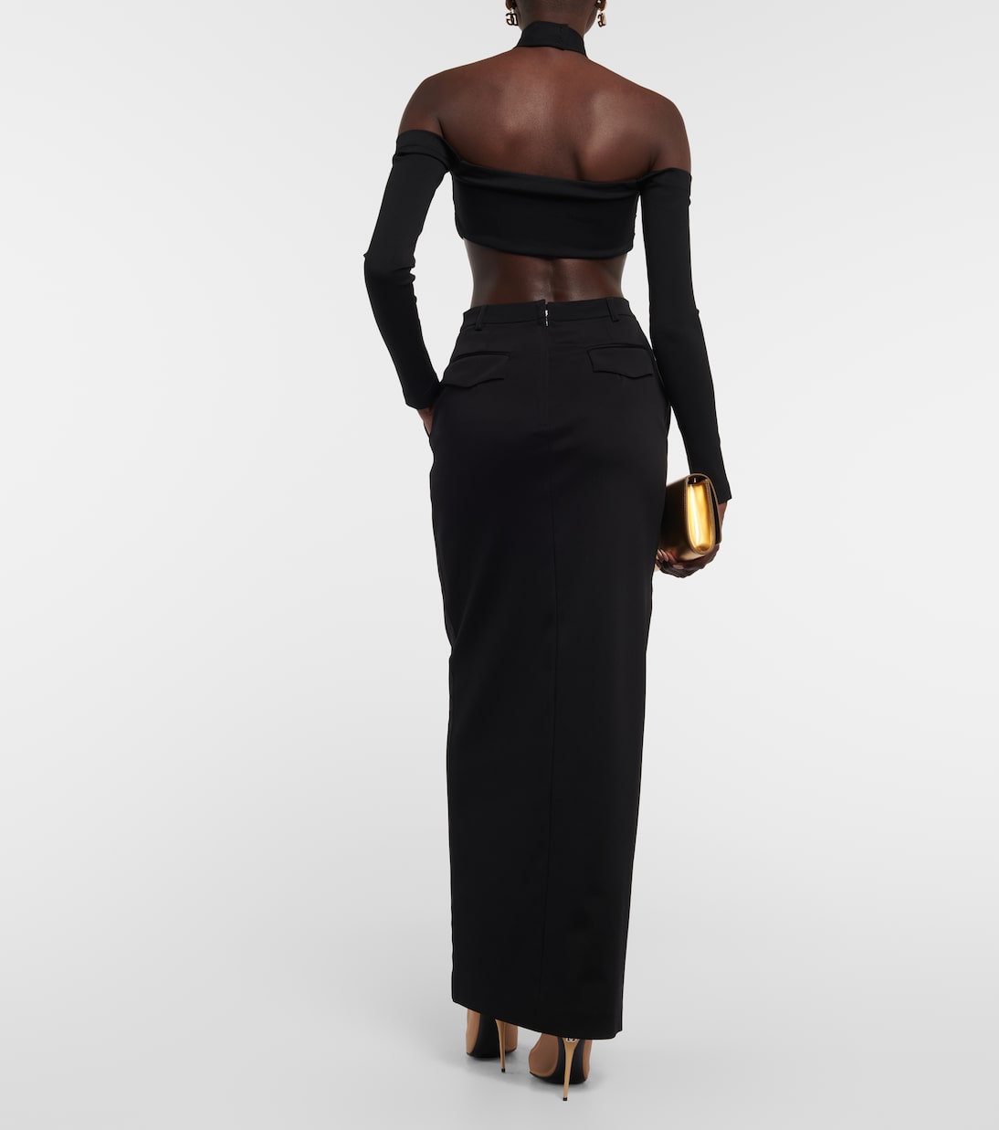 x Kim - Gonna lunga in cady | Dolce&Gabbana