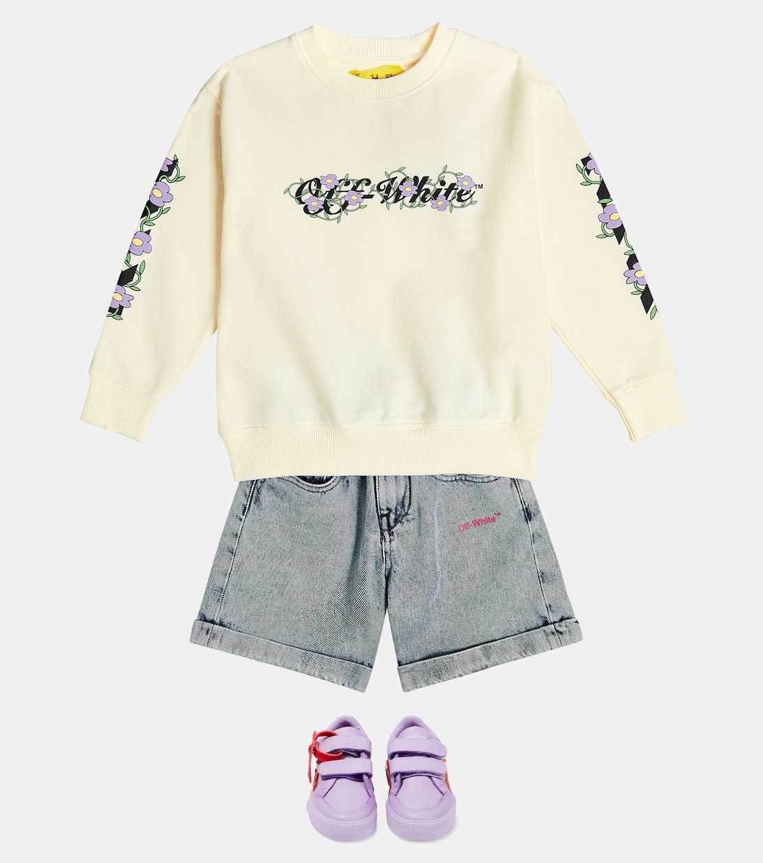 Sudadera de algodón estampada | Off-White Kids