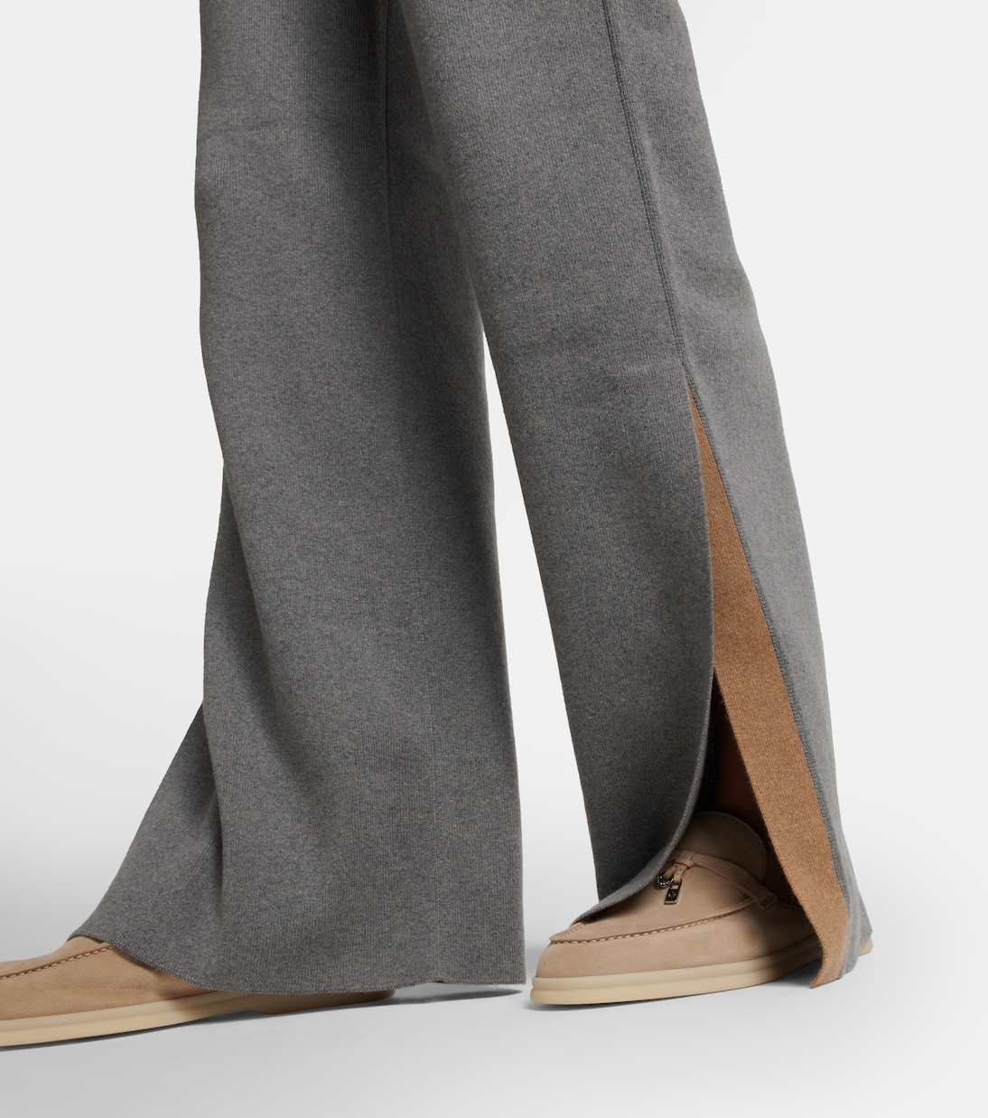 Pantaloni Larghi in Cashmere Loro Piana per Giovani Stilisti