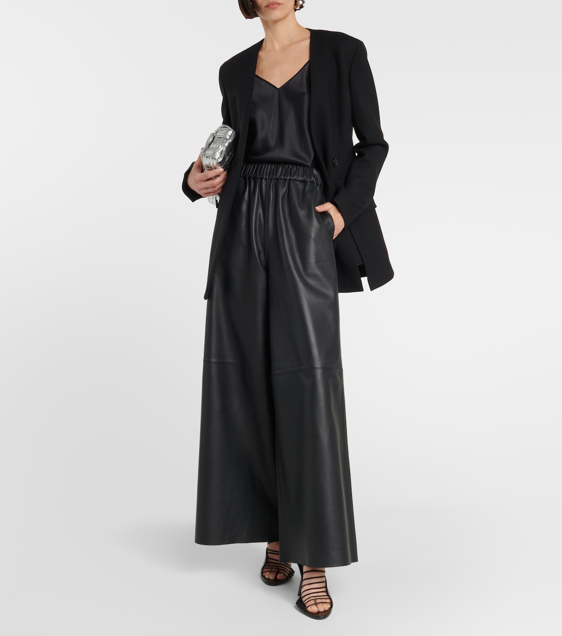 Pantalon ample Sydney en cuir | The Frankie Shop
