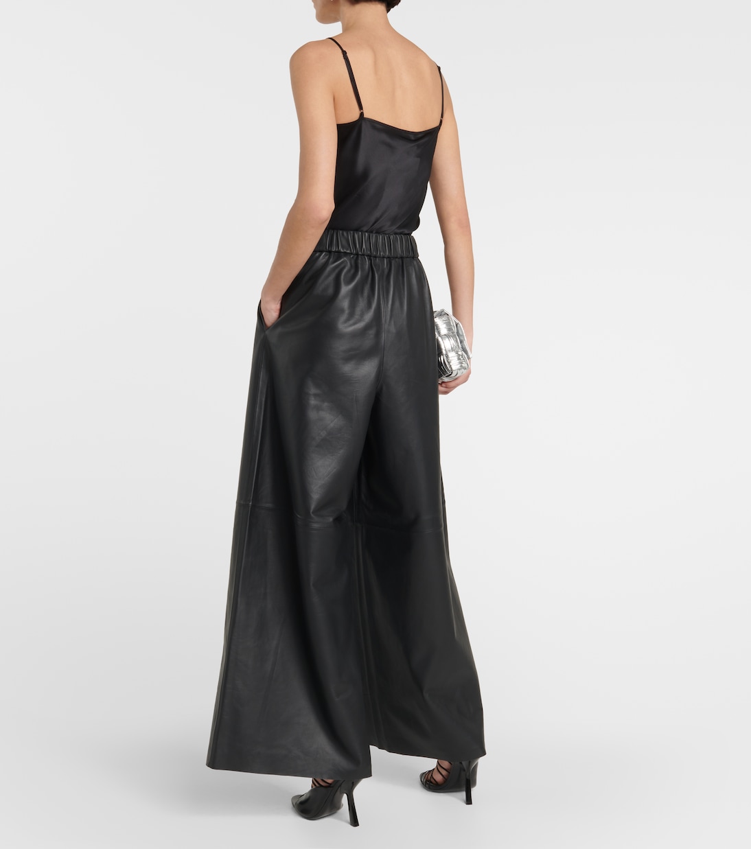 Pantalon ample Sydney en cuir | The Frankie Shop