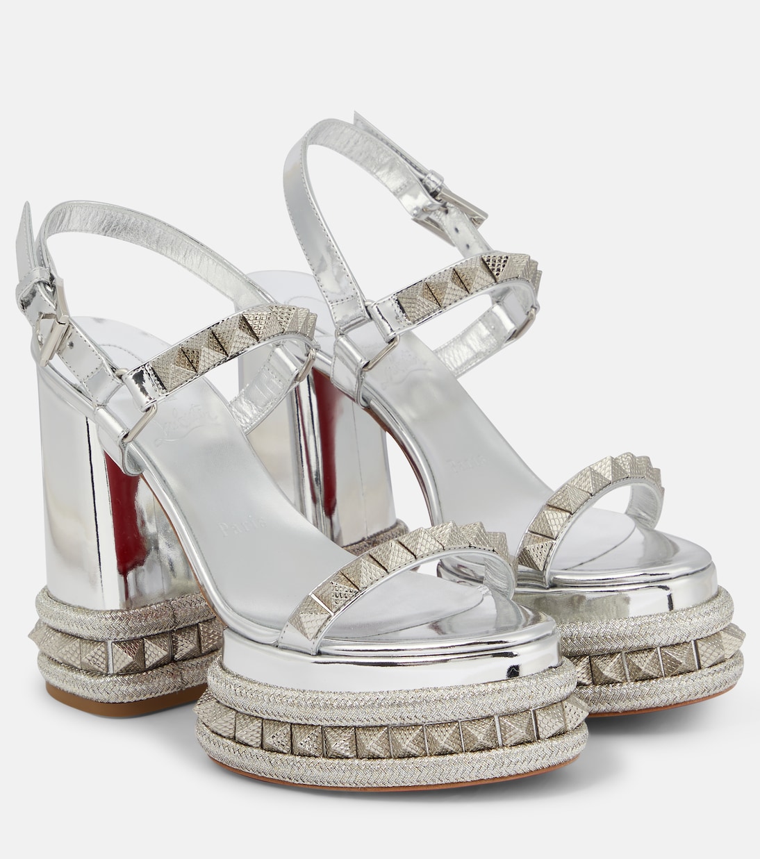 Sandali Superaclou in pelle con plateau | Christian Louboutin