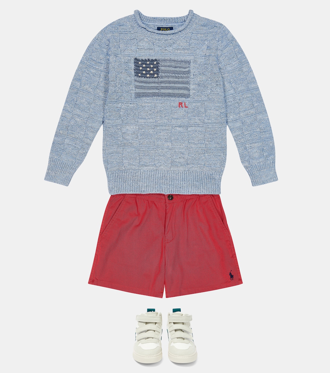 Pull intarsia en coton | Polo Ralph Lauren Kids