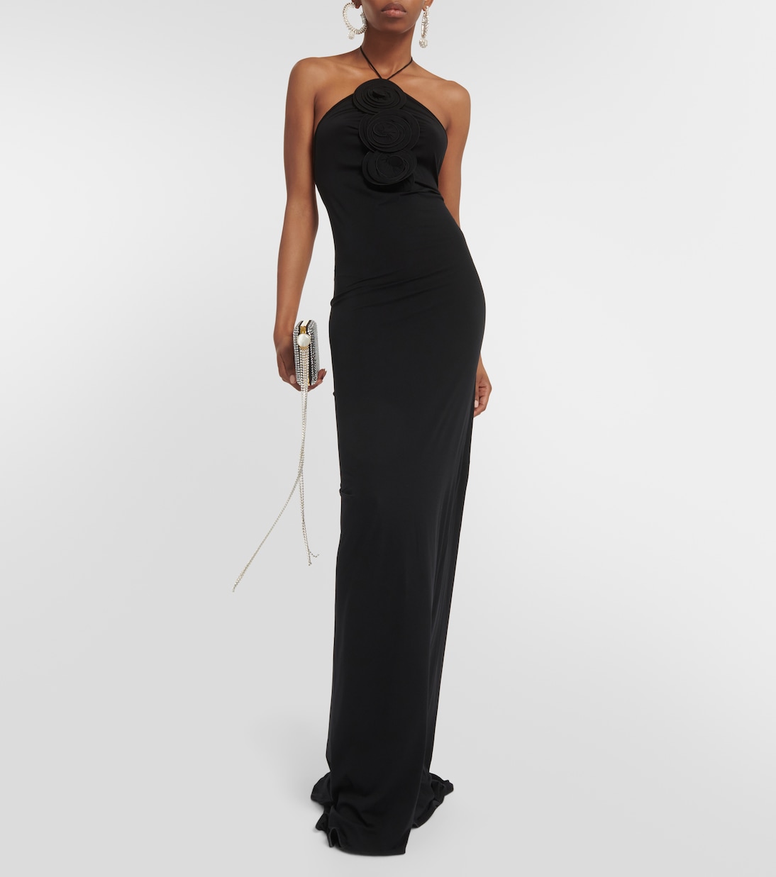 Halterneck jersey gown | Magda Butrym
