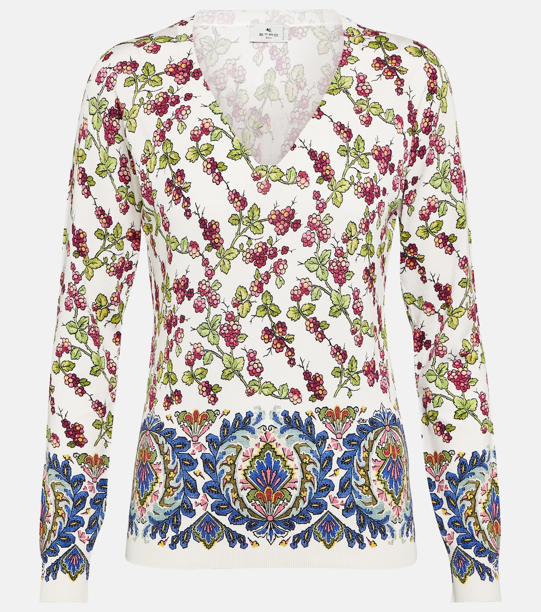 Jersey en mezcla de seda estampado | Etro
