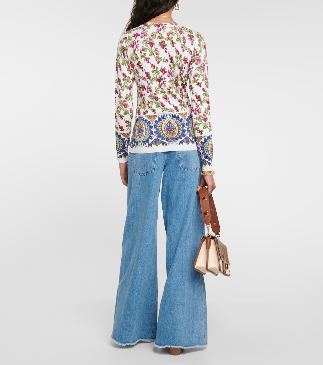 Jersey en mezcla de seda estampado | Etro