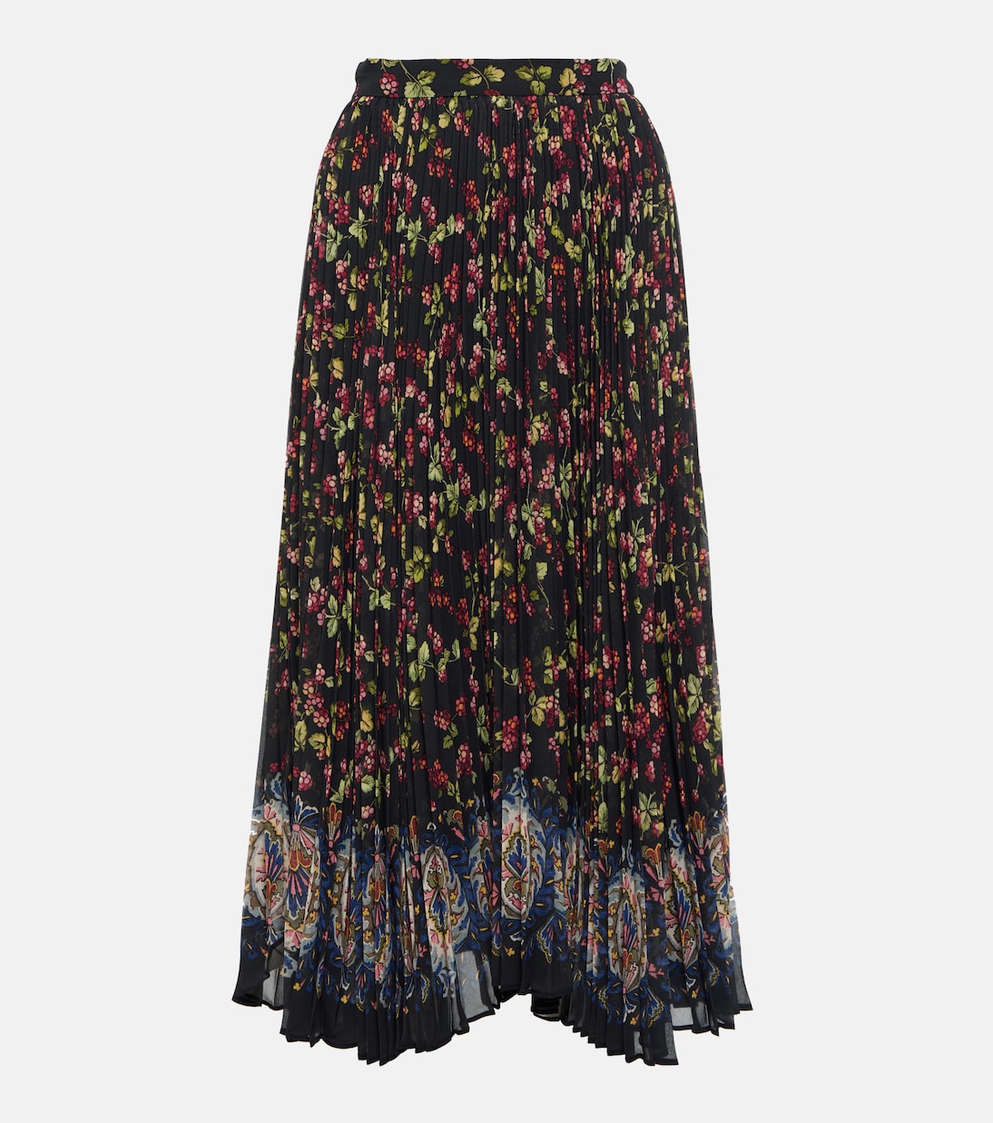 Falda midi plisada de tiro alto | Etro