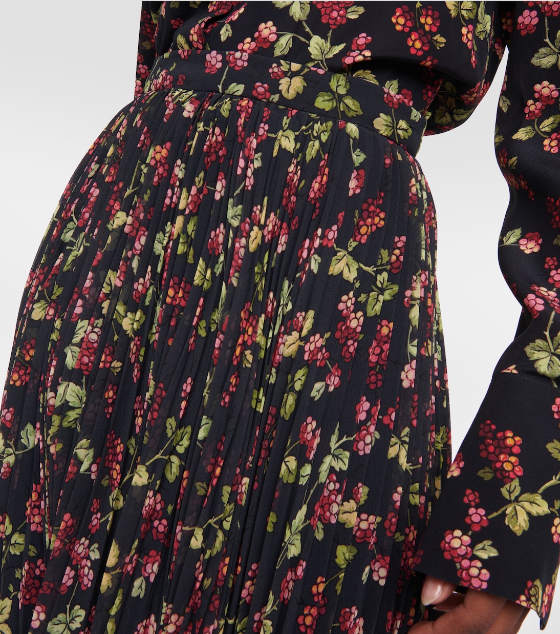 Falda midi plisada de tiro alto | Etro