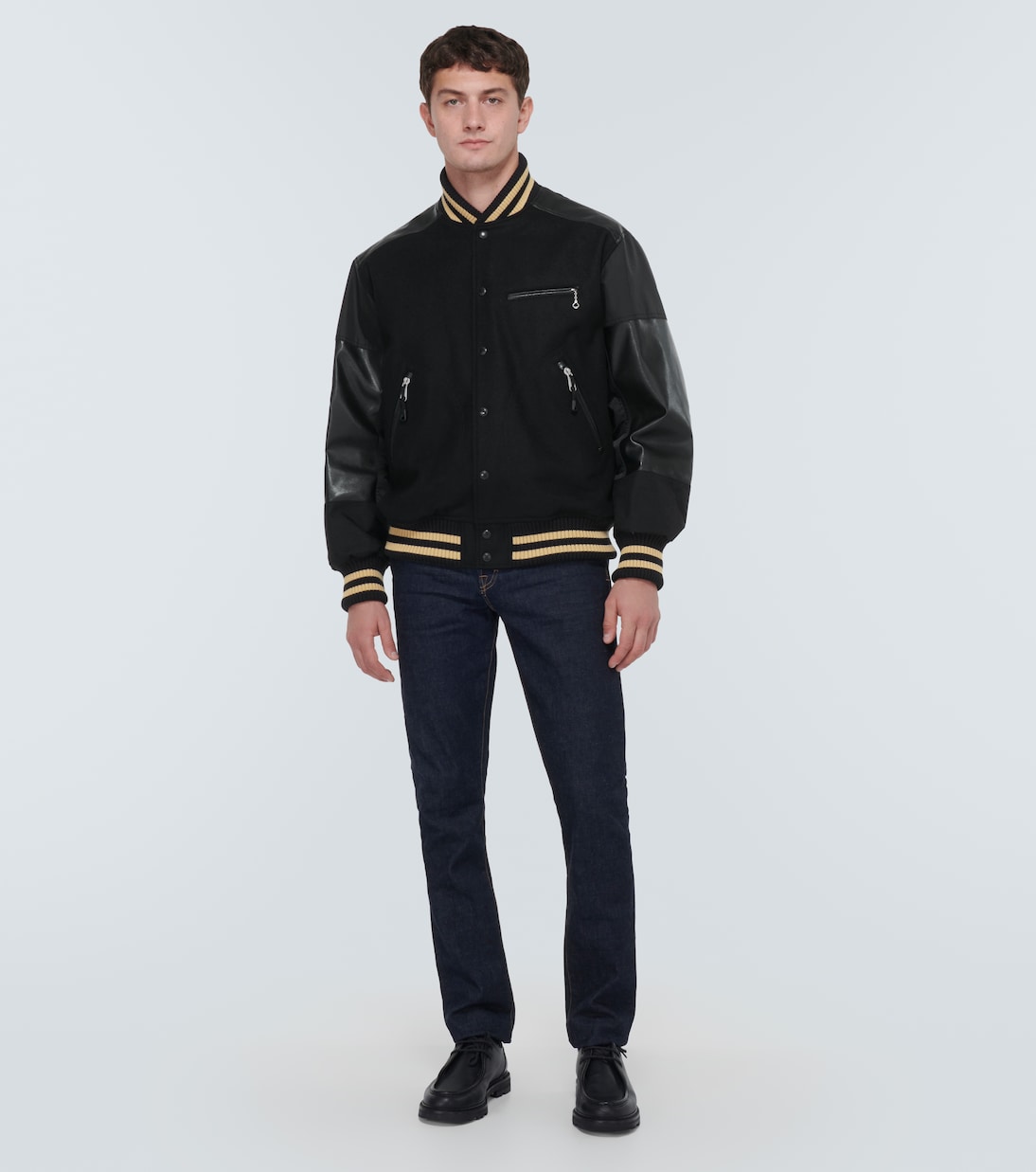 Wool-blend varsity jacket | Junya Watanabe