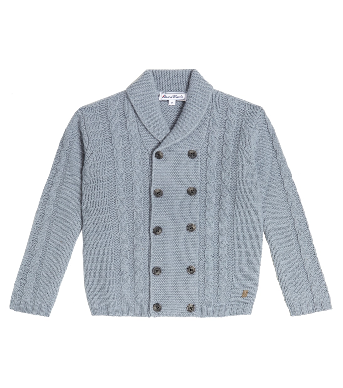 Cable-knit wool cardigan | Tartine et Chocolat