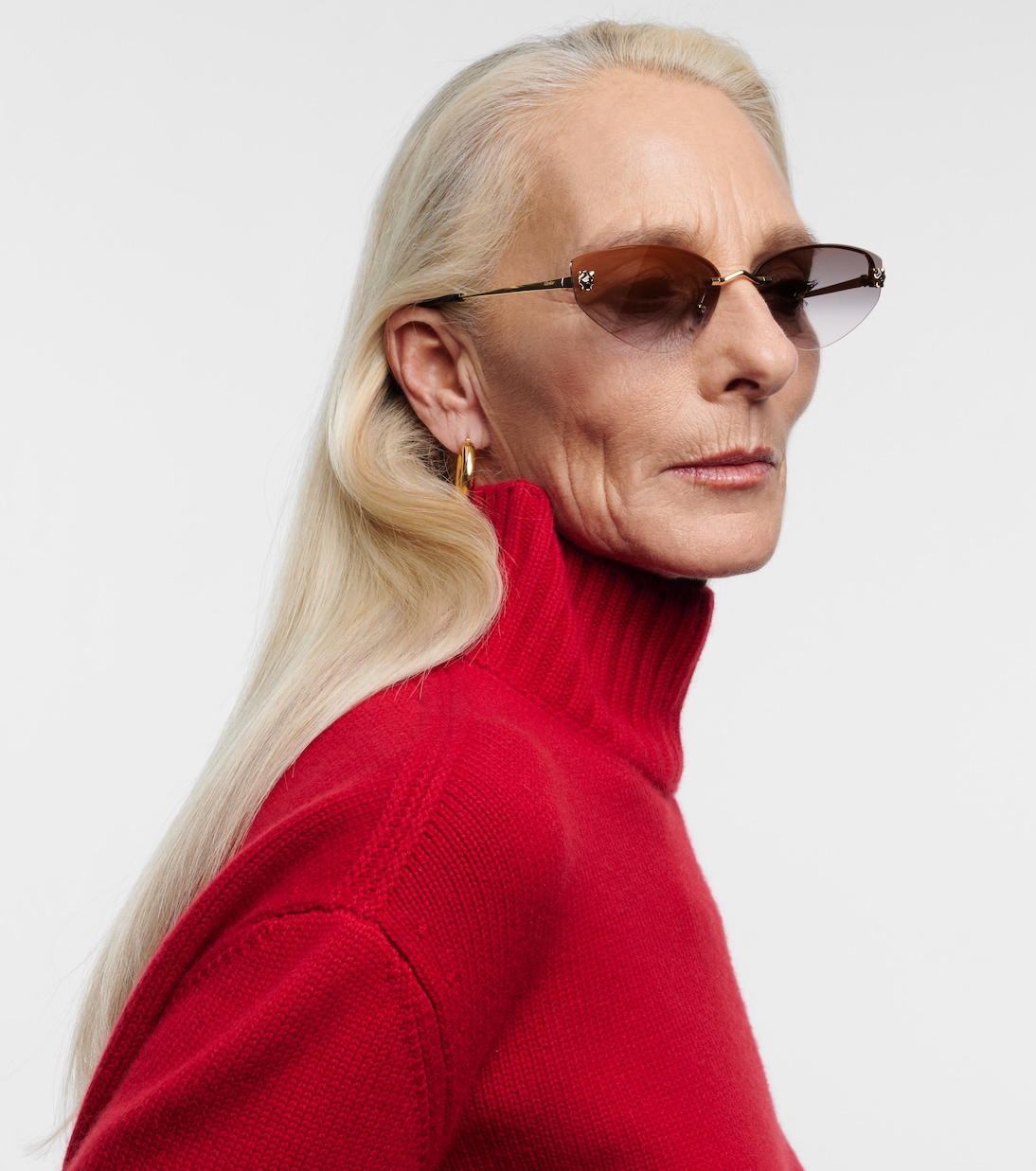 Occhiali da sole CARTIER stile cat-eye per giovani alla moda
