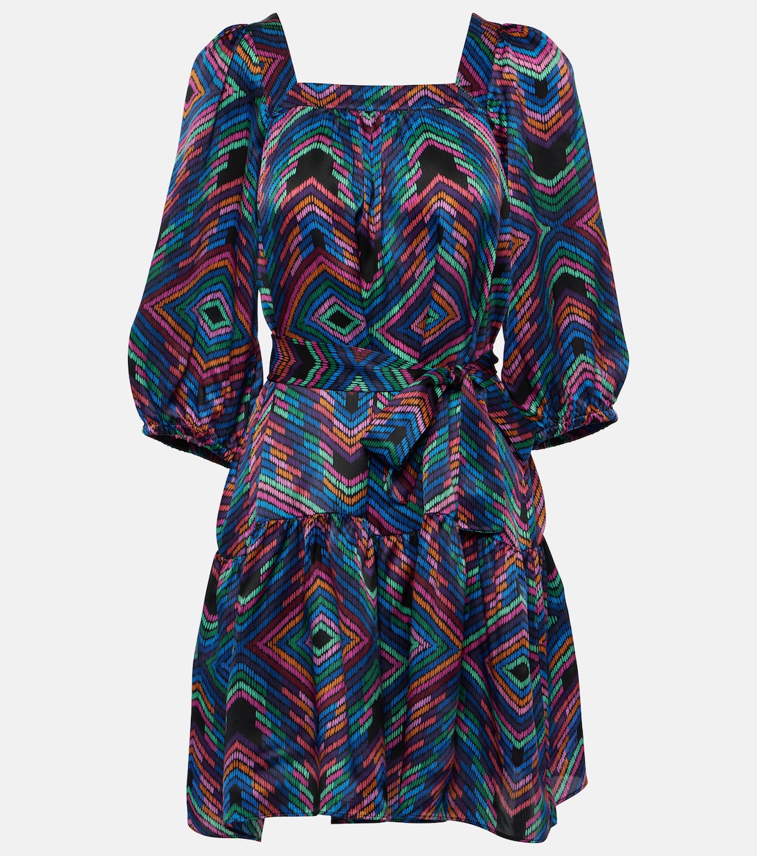 Bedrucktes Minikleid Nightclub aus Seide | Eres