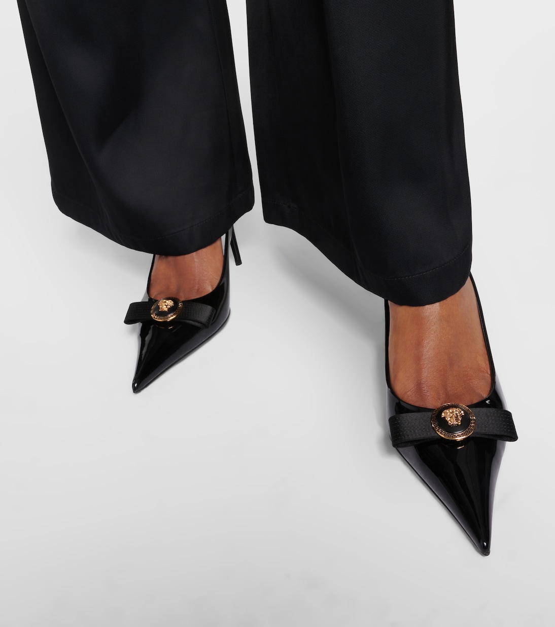 Escarpins Gianni en cuir verni | Versace