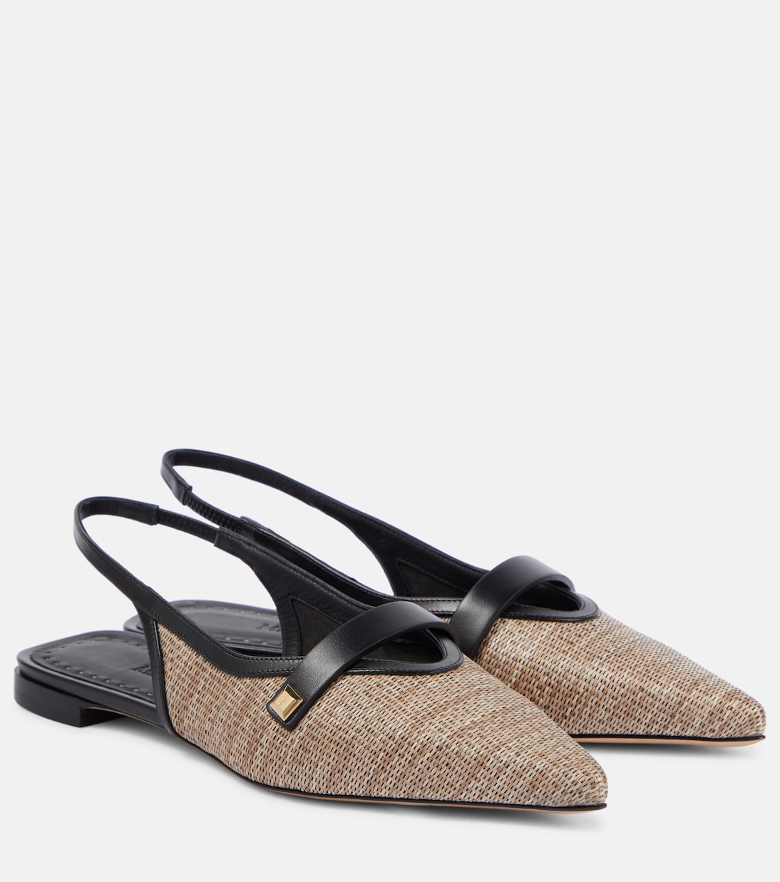 Ballerine slingback in effetto rafia | Max Mara