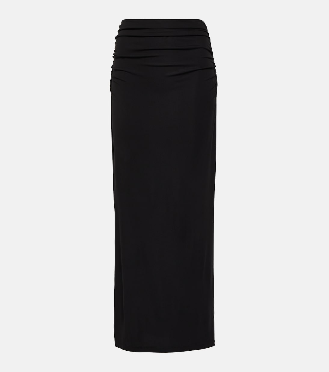 Falda midi Hilton de jersey fruncida | Velvet