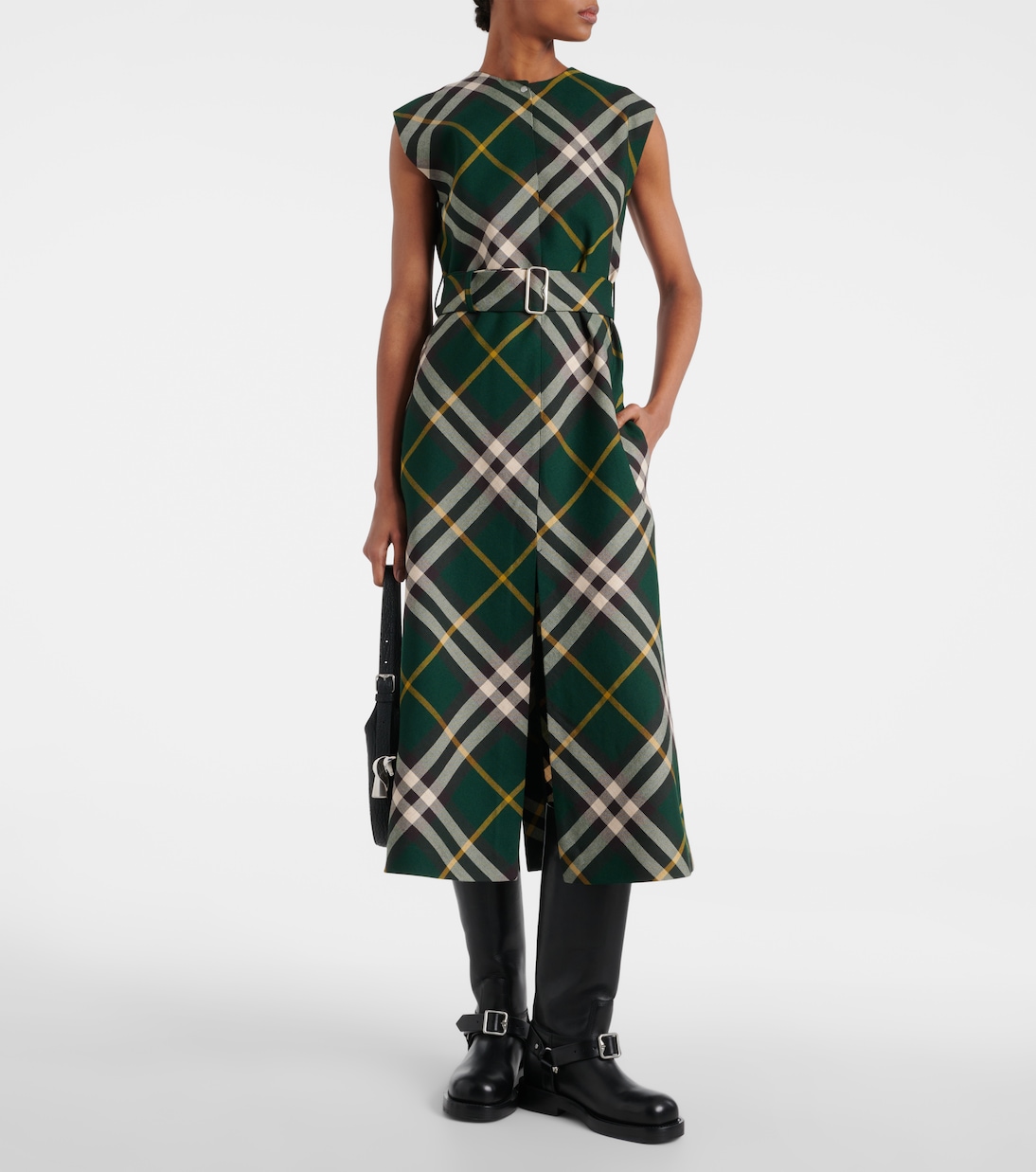 Abito midi in lana Burberry Check | Burberry
