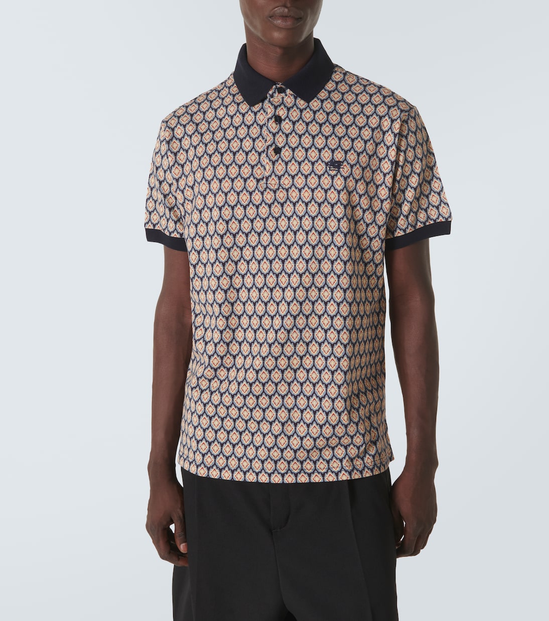 Polo de piqué de algodón con paisley | Etro