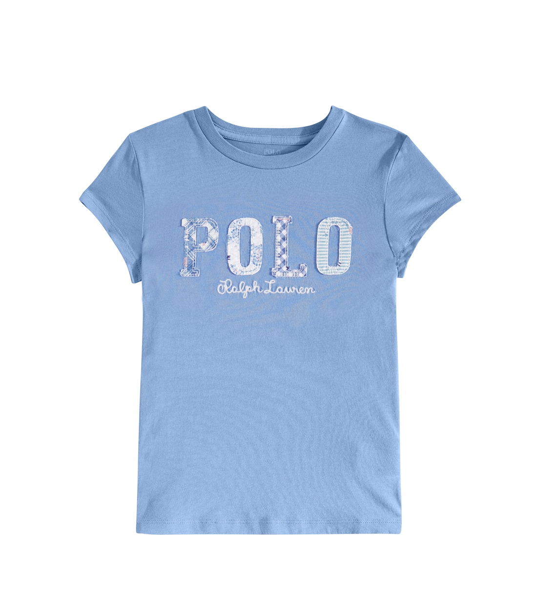 Printed cotton jersey T shirt in blue Polo Ralph Lauren Kids Mytheresa