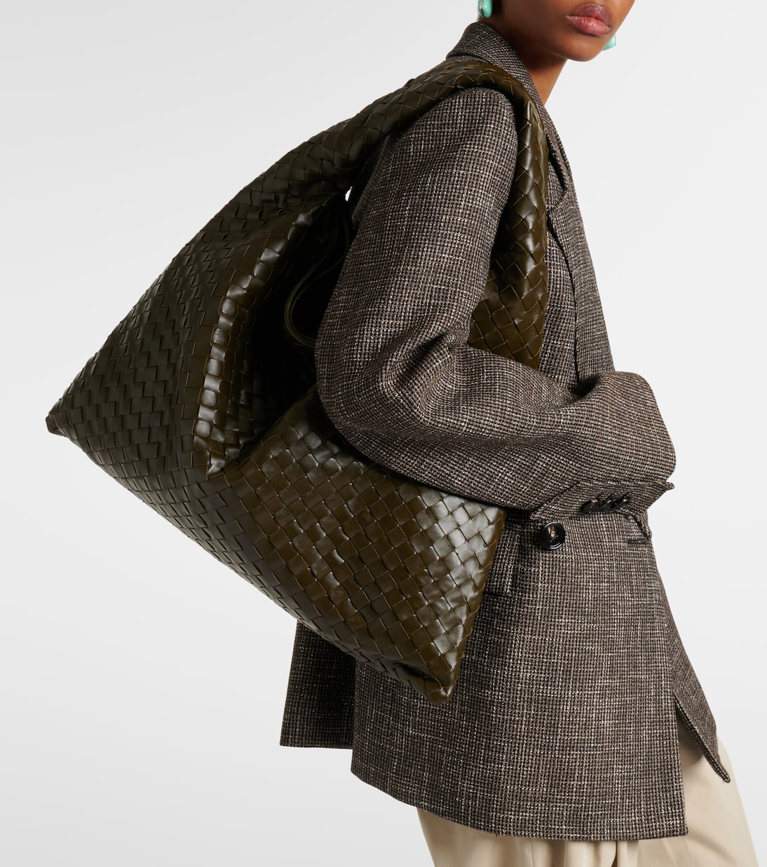 Sac Hop Large en cuir Intrecciato | Bottega Veneta
