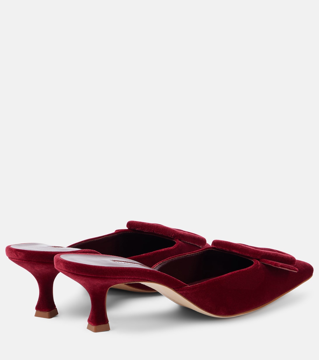 Mules Maysale 50 in velluto | Manolo Blahnik