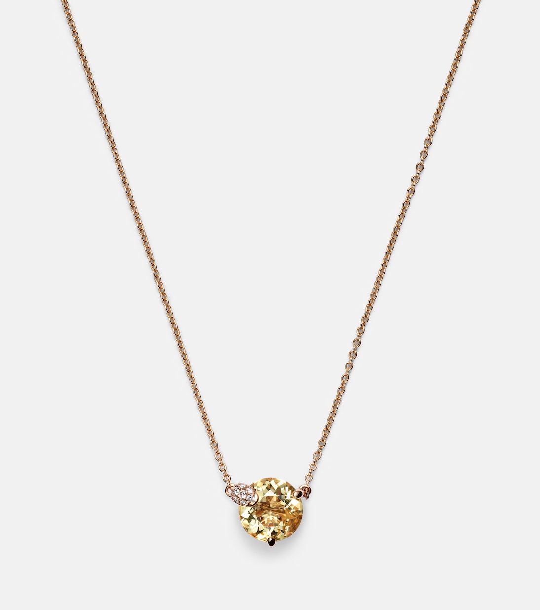 Collana Peekaboo in oro rosa 18kt con berilio e diamanti  | Bucherer Fine Jewellery