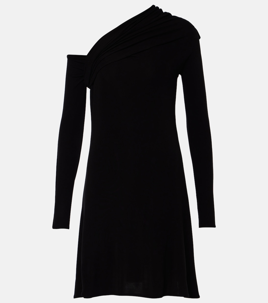 One-Shoulder-Minikleid aus Crêpe | Courrèges