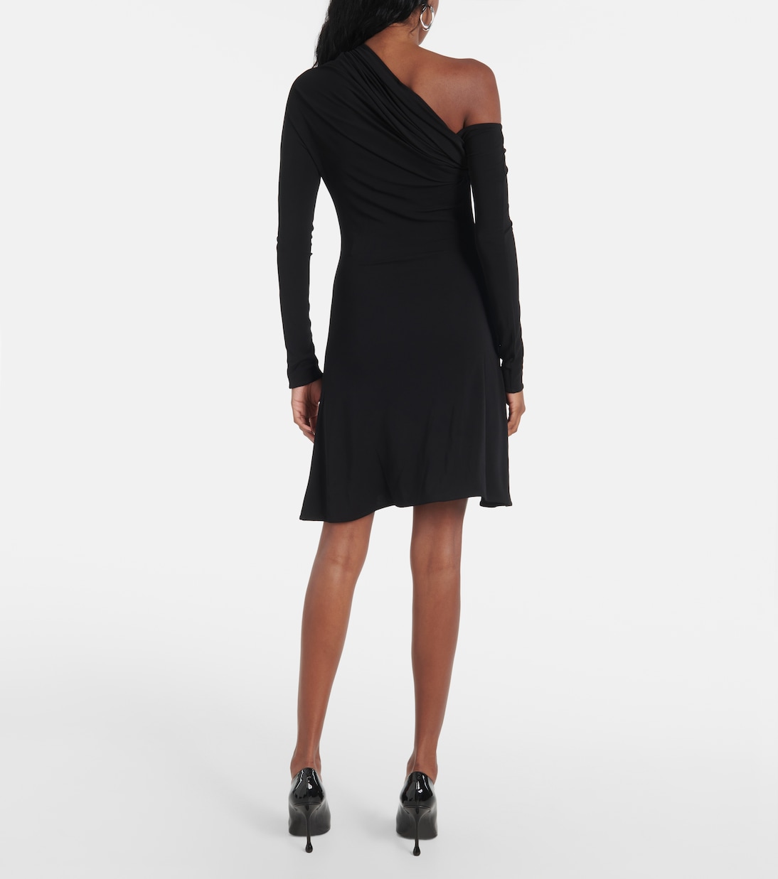One-Shoulder-Minikleid aus Crêpe | Courrèges