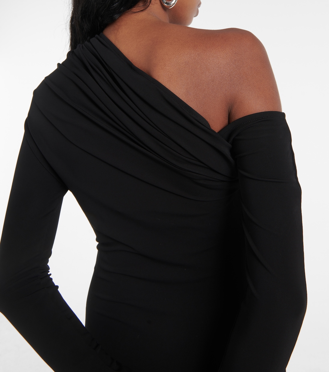 One-Shoulder-Minikleid aus Crêpe | Courrèges