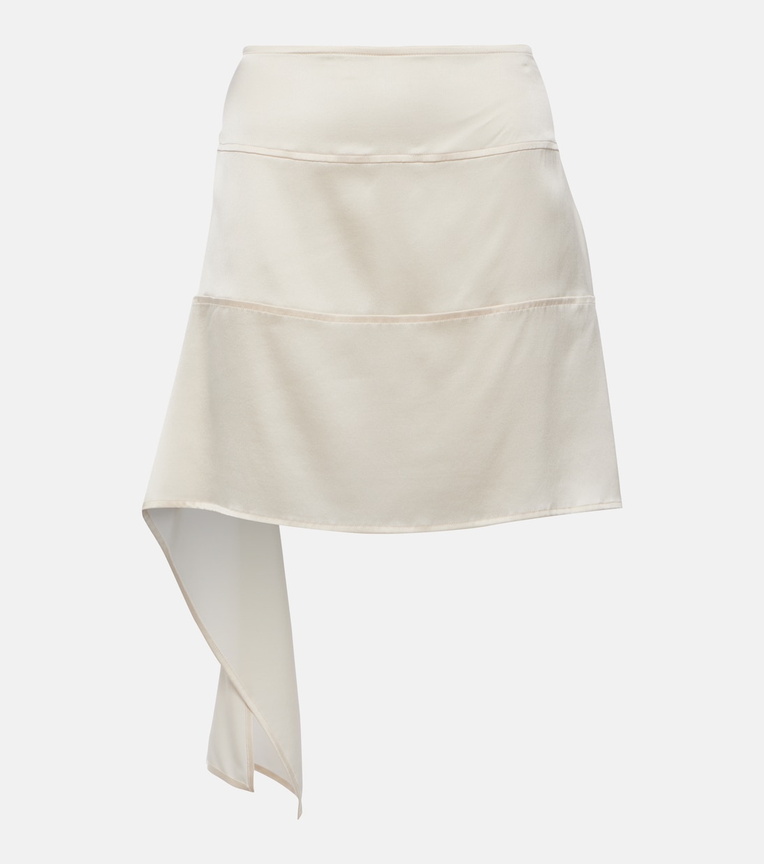 Falda midi en satén de seda | Ferragamo