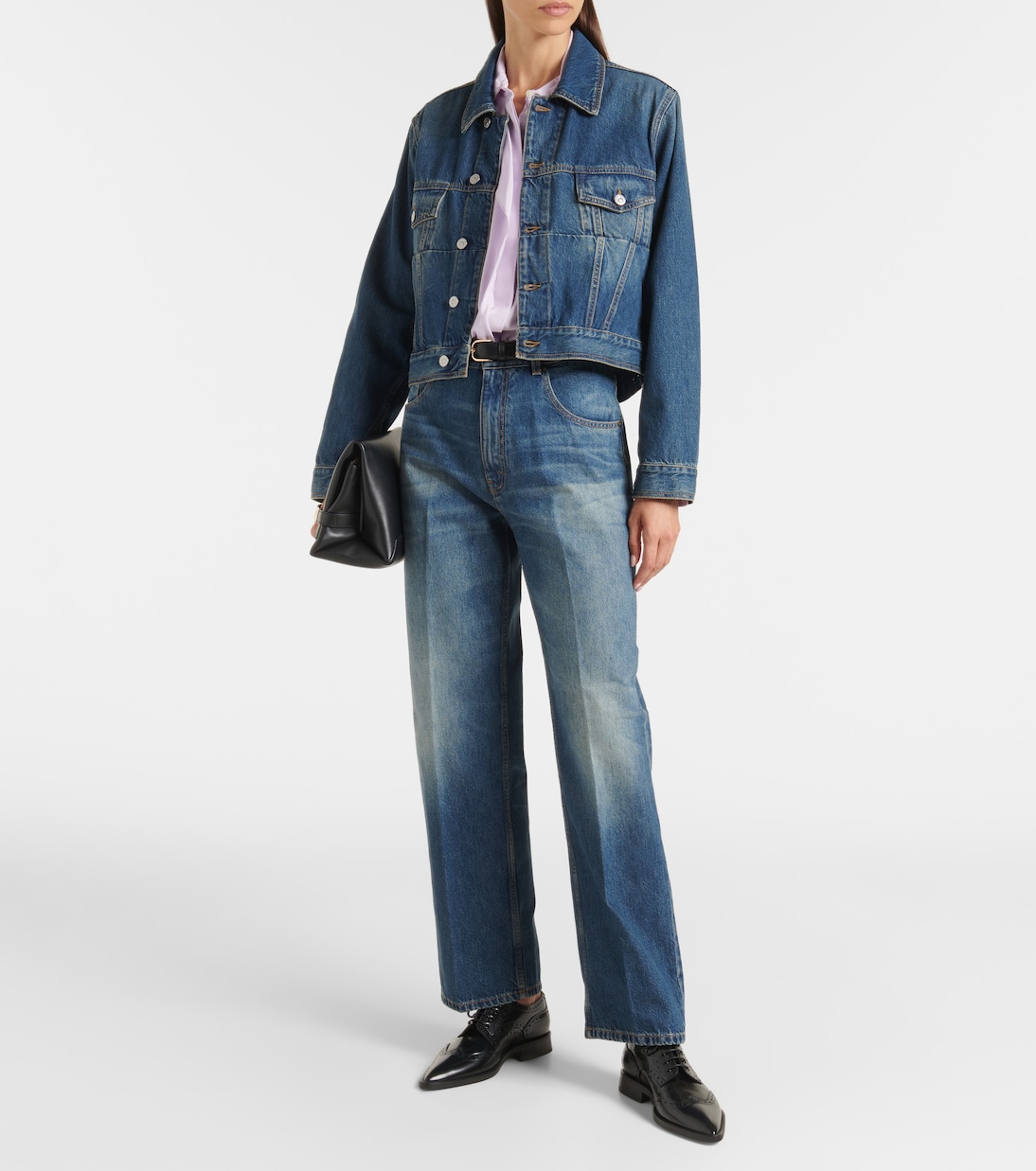 Jeans regular a vita bassa | Victoria Beckham
