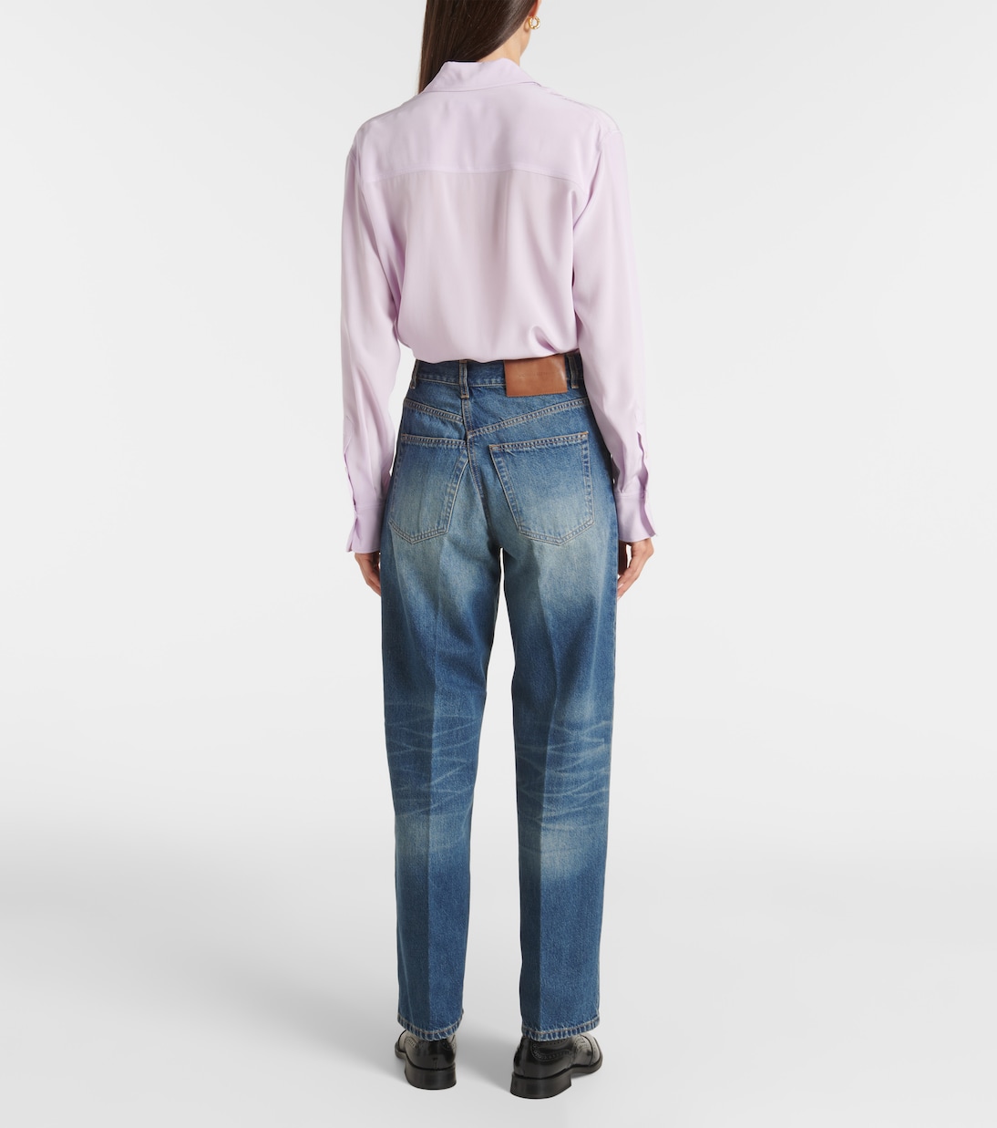 Jeans regular a vita bassa | Victoria Beckham