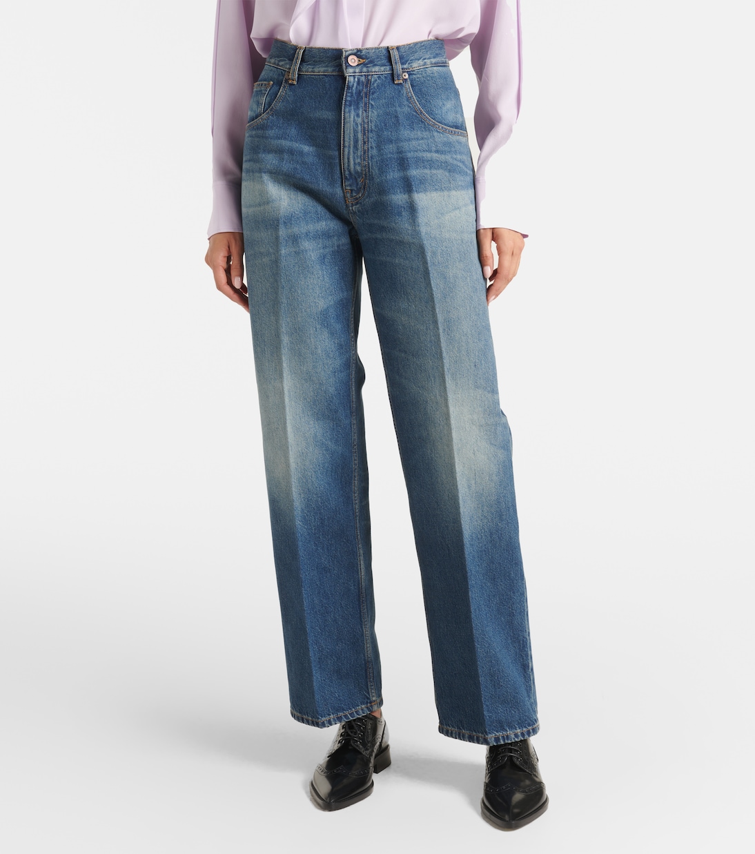 Jeans regular a vita bassa | Victoria Beckham