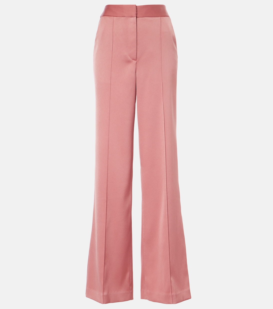 Edia high-rise satin wide-leg pants | Veronica Beard