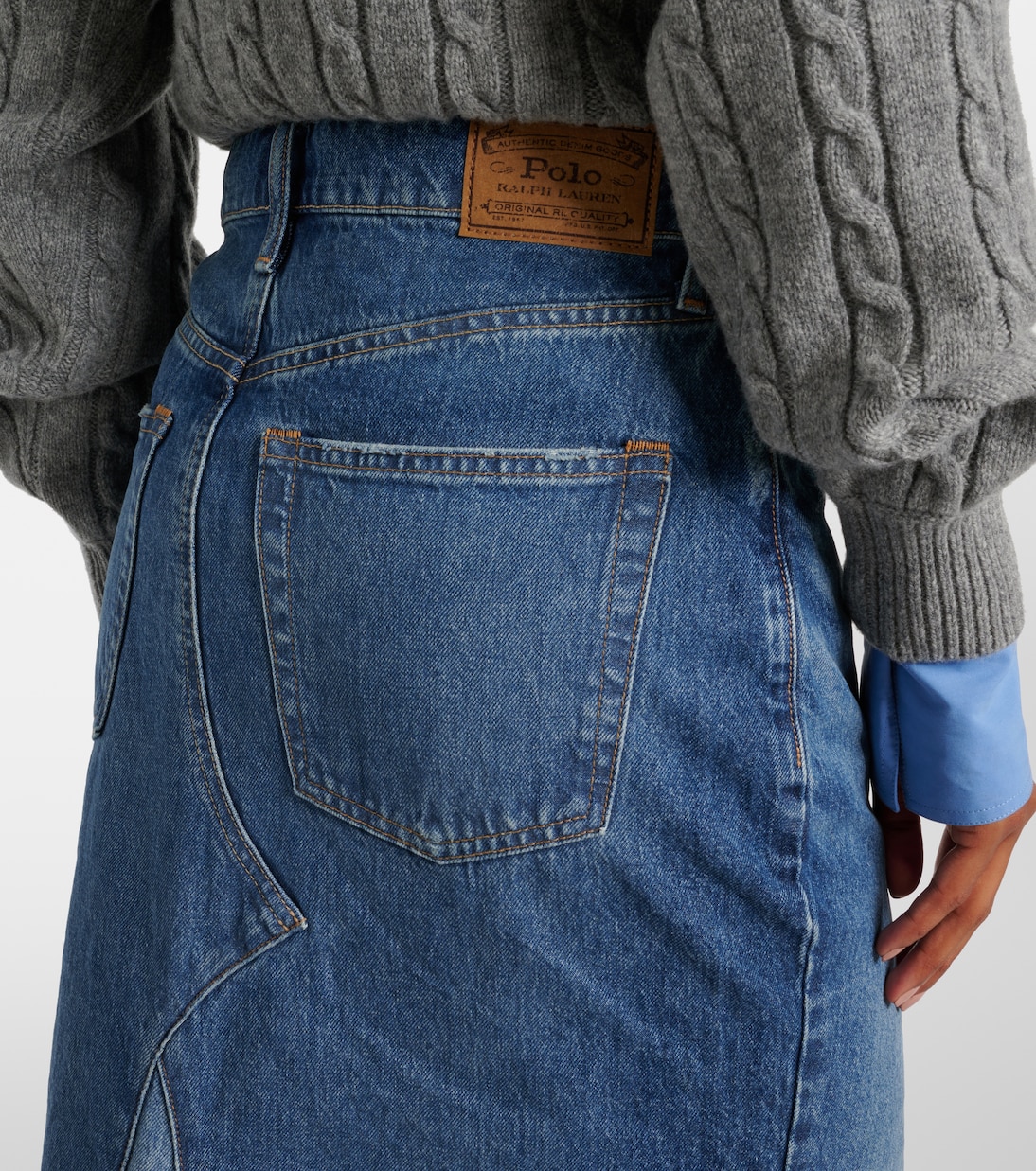 Falda midi de denim | Polo Ralph Lauren