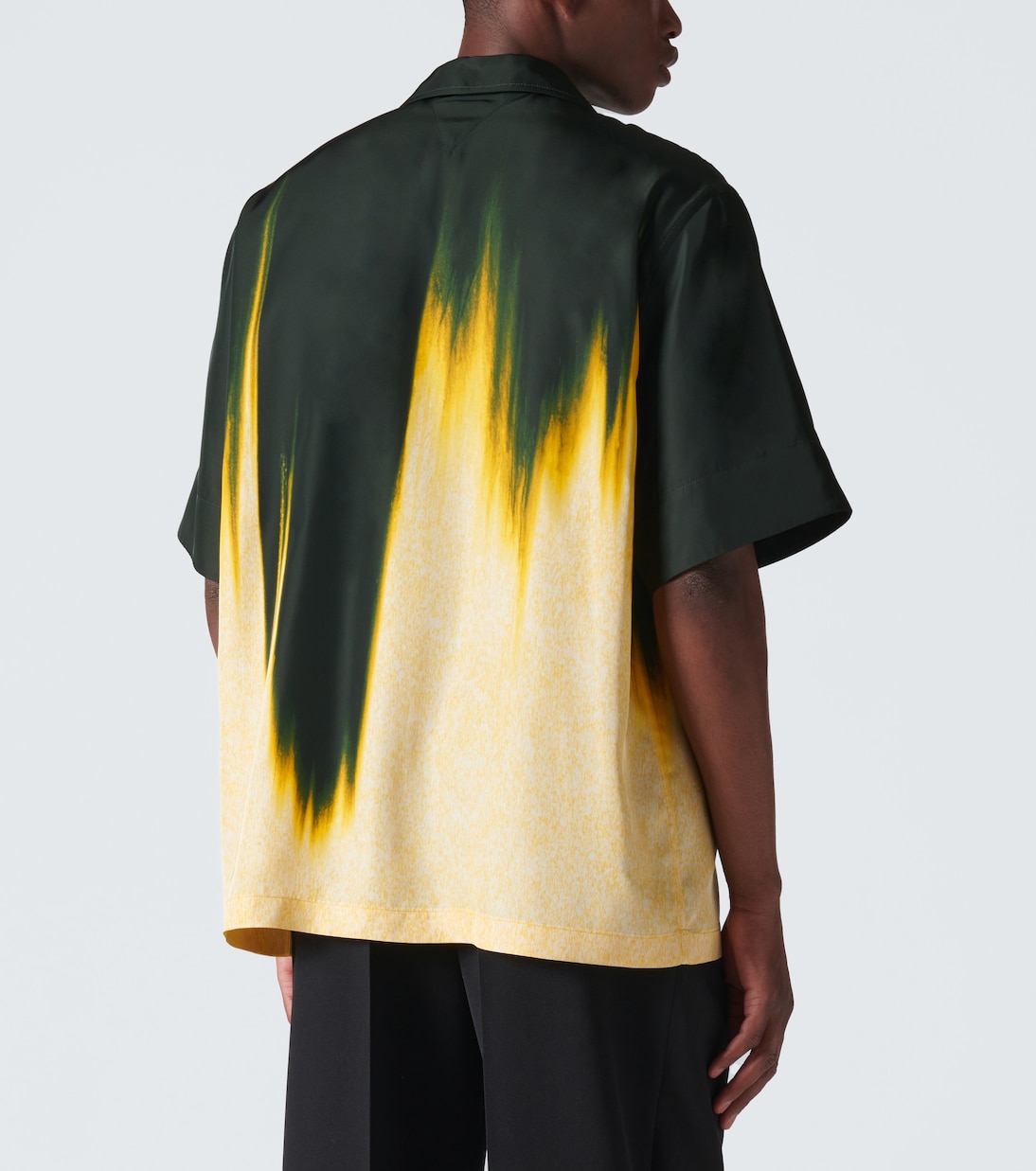 Printed satin bowling shirt | Bottega Veneta